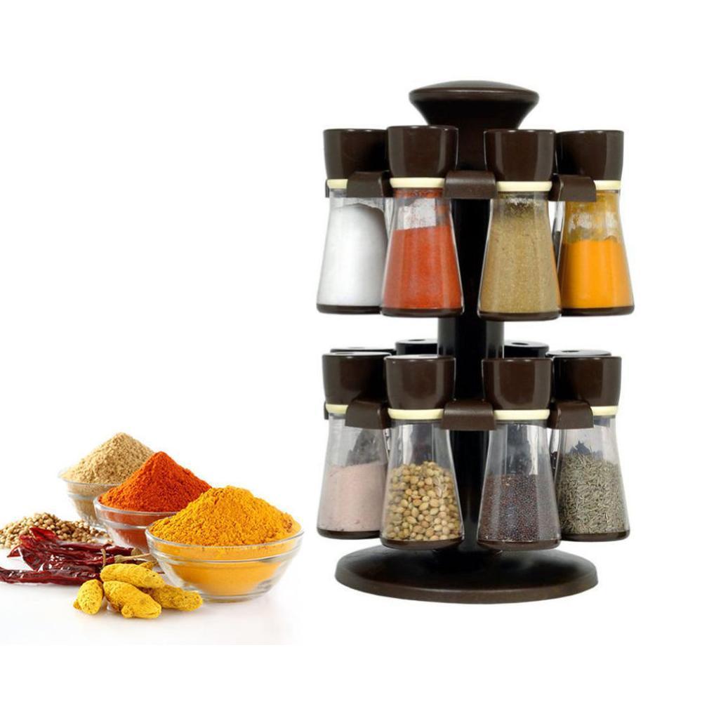 0103 Revolving Plastic Spice Rack  (16 Pcs) - SkyShopy 0103 Revolving Plastic Spice Rack  (16 Pcs) - SkyShopy